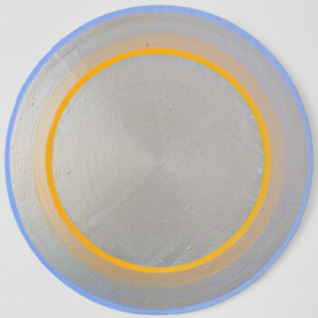 „Deal“, 2008 Öl auf Leinwand ø 100 cm