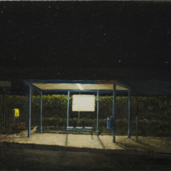 Deutschland / Delmenhorst / Am Hasportsee, 2010, Öl auf Leinwand auf Holz, 17 x 20 cm